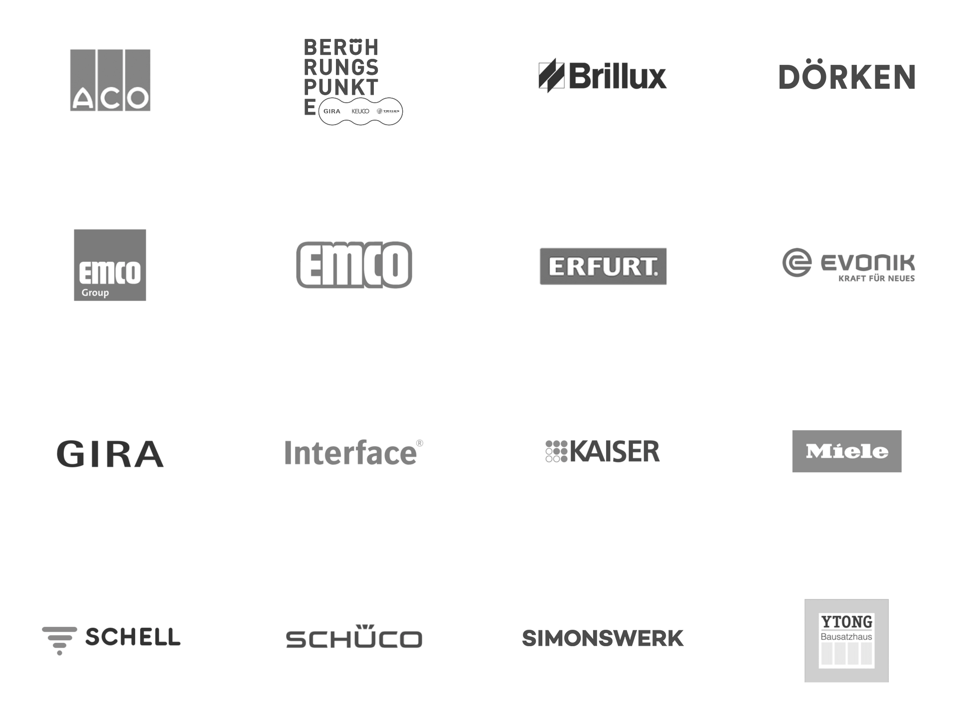 Die Logos unserer Kunden